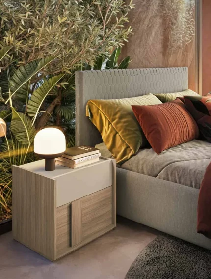 Dormitor Zoe — Nuc brunit & Talc — 2