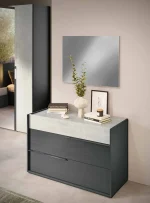 Dormitor Zoe — Gri lemn & Ciment gres — 2