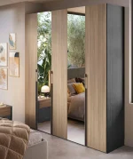 Dormitor Zoe — Gri lemn & Nuc brunit — 2